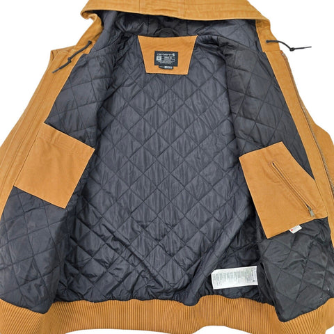 Carhartt Active Workwear Quilt Lined Jacket Brown Men's XL