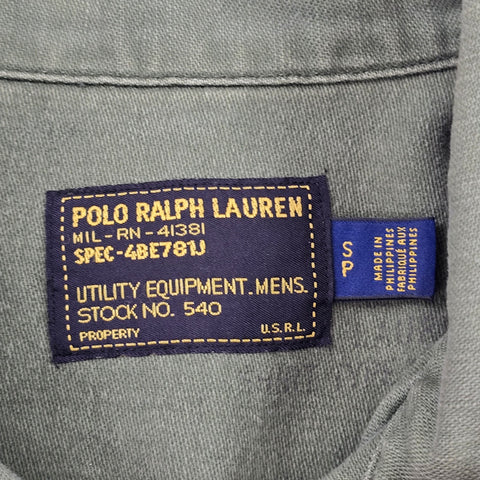 Polo Ralph Lauren Military Army Patches Field Jacket Green Men's Small