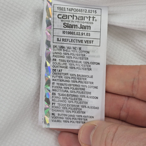 Carhartt WIP x Slam Jam 25 Years Gilet Vest Jacket White Men's Medium