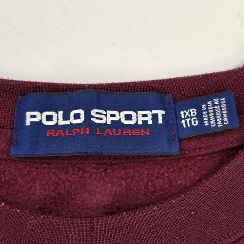 Polo Sport Ralph Lauren Spellout Sweatshirt Purple Men's XL