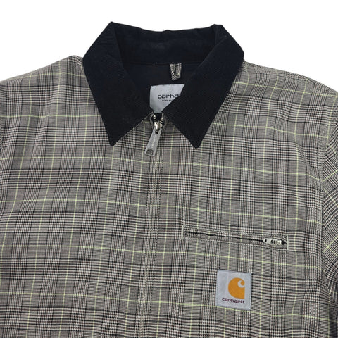Carhartt WIP Detroit Checkered Jacket Grey Men's Medium