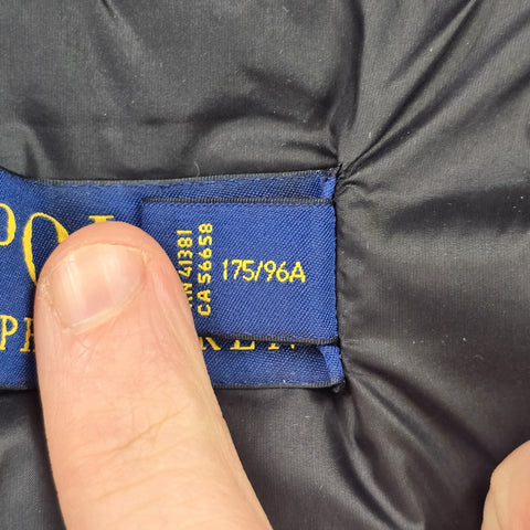 Polo Ralph Lauren Down Puffer Jacket Black Men's Medium