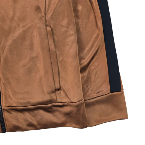 Burberry High Shine Technical Track Jacket Brown Men's Small
