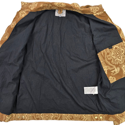 Carhartt WIP Detroit Bandana Pattern Jacket Brown Men's Large