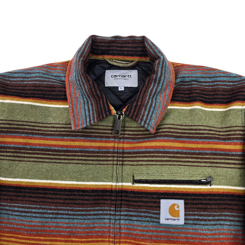Carhartt WIP Tuscon Striped Quilt Lined Jacket Men's Large