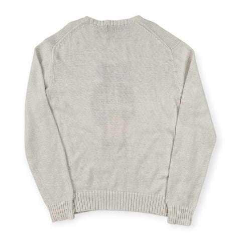 Polo Ralph Lauren Bear Knitted Jumper White Men's Small