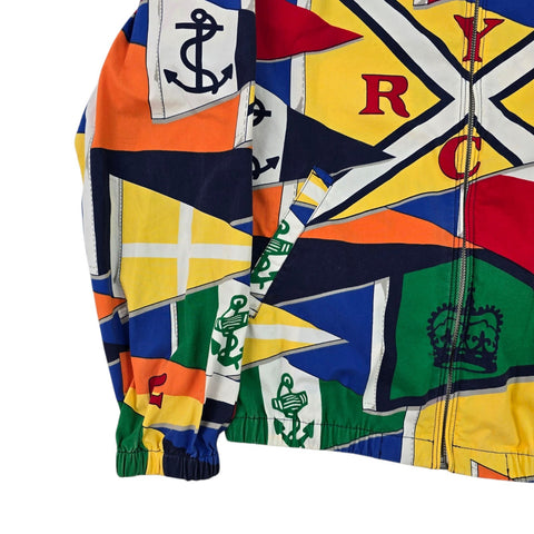 Polo Ralph Lauren Bayport Sailing Flags Graphic Harrington Jacket Men's Small