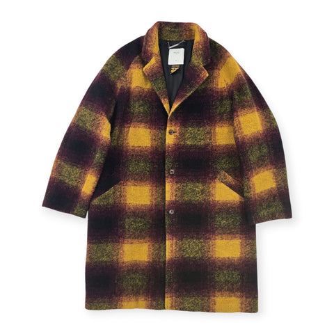 Percival Limited Edition Check Wool Trench Coat Men's XL