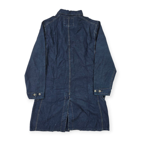 RRL Ralph Lauren Cotton Linen Engineer Coat Blue Men's Small