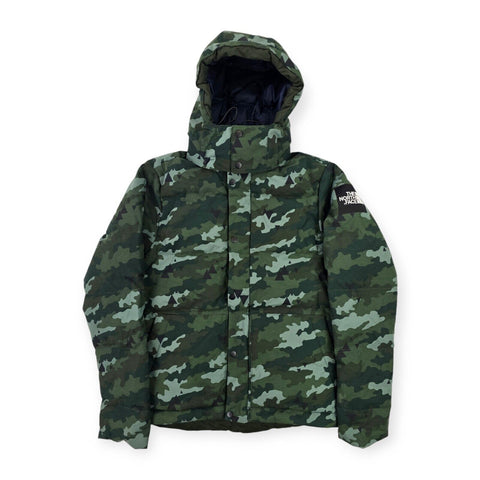 The North Face Box Canyon 550 Camouflage Down Puffer Jacket Men's Medium