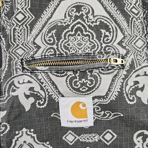 Carhartt WIP Detroit Bandana Pattern Jacket Grey Men's Small