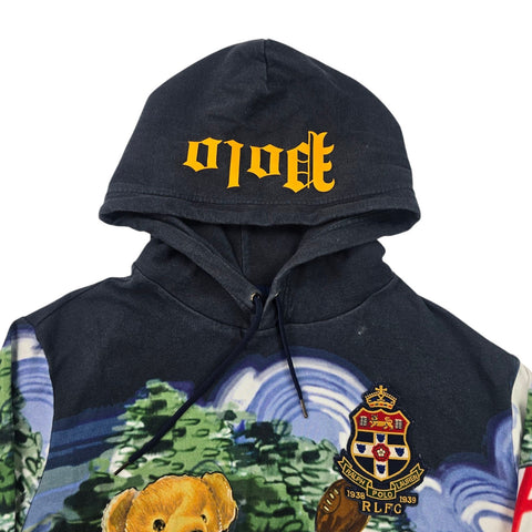 Polo Ralph Lauren Bear Rugby Kicker Hoodie Men's Large