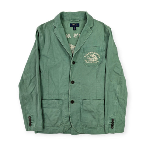 Polo Ralph Lauren Marina Spellout Chore Blazer Jacket Green Men's Small