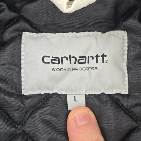 Carhartt WIP OG Santa Fe Quilt Lined Jacket Grey Men's Large