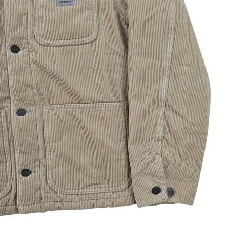 Carhartt WIP Michigan Quilt Lined Corduroy Chore Jacket Brown Men's Small