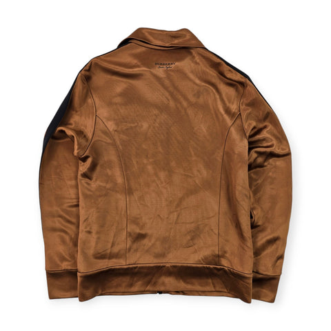 Burberry High Shine Technical Track Jacket Brown Men's Small