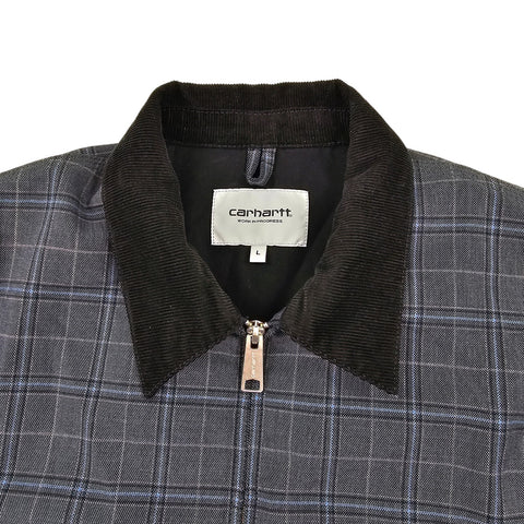Carhartt WIP Detroit Checkered Jacket Grey Men's Large