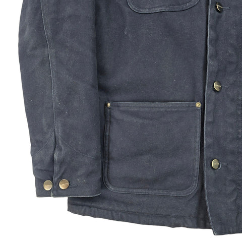 Carhartt WIP Fairmount Sherpa Lined Canvas Jacket Blue Men's Small