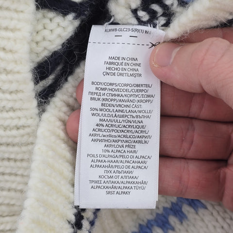 Polo Ralph Lauren Nordic Snowflake Knitted Jumper Men's Small