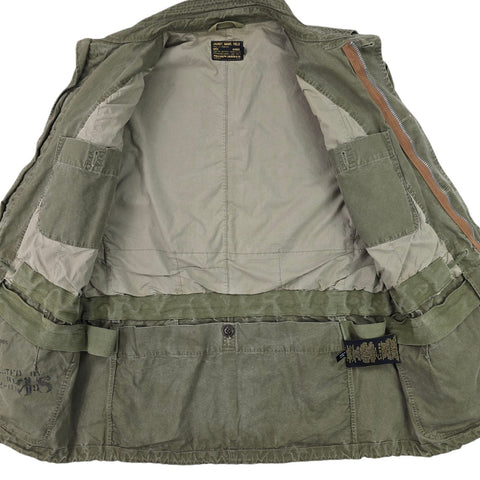 Polo Ralph Lauren Military Patch Field Jacket Green Men's Medium