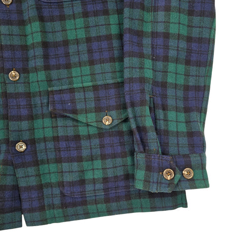 Polo Ralph Lauren Plaid Checkered Wool Overshirt Jacket Men's Medium