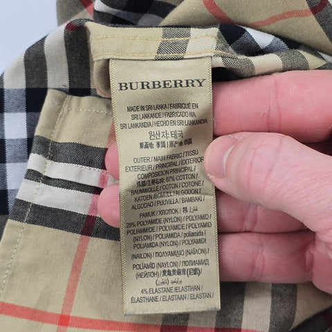 Burberry London Nova Check Long Sleeve Shirt Men's Small