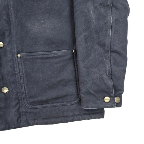 Carhartt WIP Fairmount Sherpa Lined Canvas Jacket Blue Men's Small