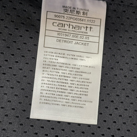 Carhartt WIP Detroit Mesh Lined Jacket Black Men's Large