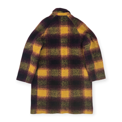 Percival Limited Edition Check Wool Trench Coat Men's XL