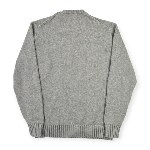 Polo Ralph Lauren Spellout Knitted Jumper Grey Men's Large