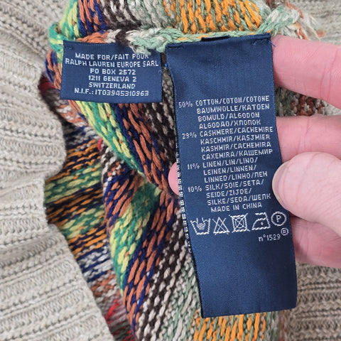 Polo Ralph Lauren Fair Isle Knitted Vest Jumper Men's Medium