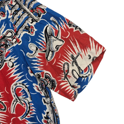 Paul Smith Cowboy Rodeo Graphic Short Sleeve Shirt Men's Small