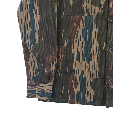 Carhartt WIP Whitsome Shirt Corduroy Camouflage Jacket Men's Medium