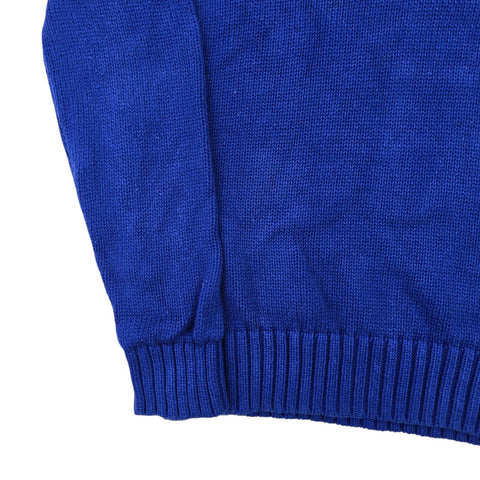Polo Ralph Lauren Spellout Knitted Jumper Blue Men's Small