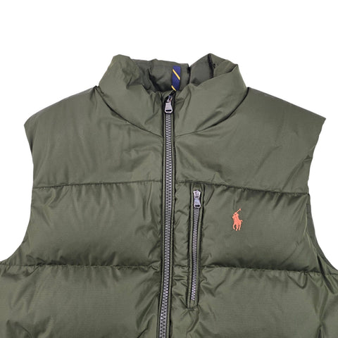 Polo Ralph Lauren Gorham Down Puffer Gilet Jacket Green Men's Large
