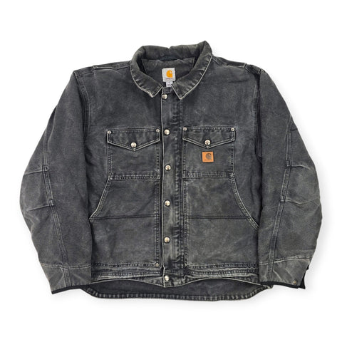 Carhartt Berwick Y2K Workwear Fleece Lined Jacket Grey Men's XL