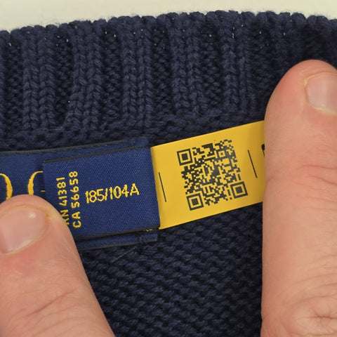 Polo Golf Ralph Lauren Bear Knitted Jumper Blue Men's XL