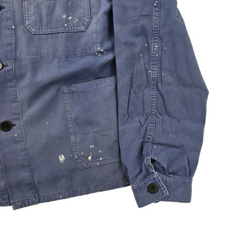 Polo Ralph Lauren Distressed Naval Chore Utility Jacket Blue Men's Small