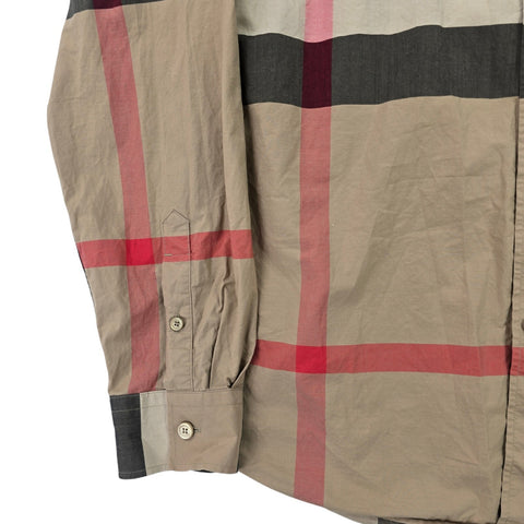 Burberry Somerton Nova Check Long Sleeve Shirt Men's Large