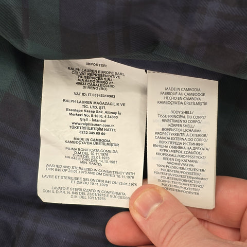 Polo Ralph Lauren 750 Sherpa Colourblock Down Puffer Jacket Men's Medium