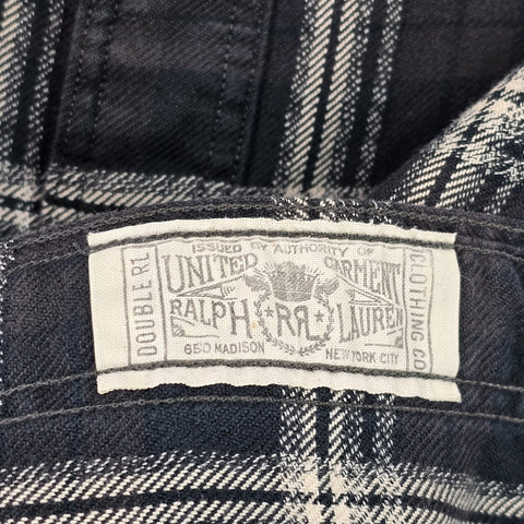 RRL Ralph Lauren Thick Flannel Checkered Shirt Men's Small