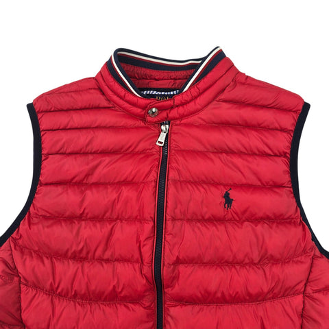 Polo Ralph Lauren Down Puffer Gilet Jacket Red Men's Small
