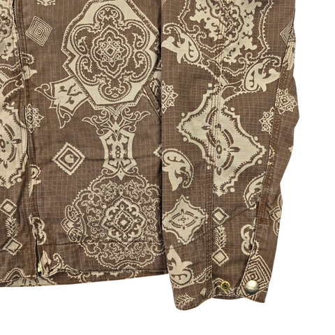 Carhartt WIP Detroit Bandana Pattern Jacket Brown Men's Small