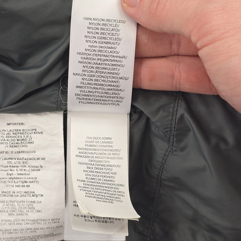 Polo Ralph Lauren Tyrol Down Puffer Jacket Black Men's Small