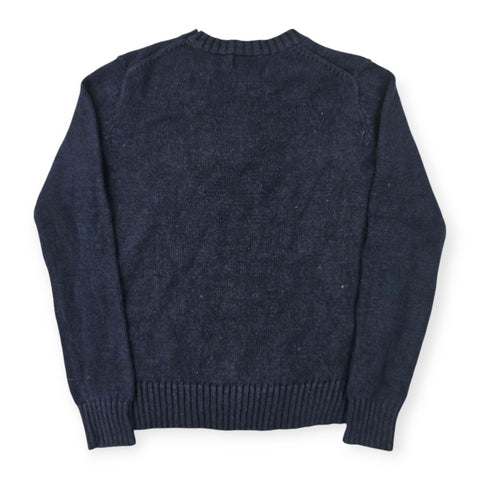 Polo Ralph Lauren USA Flag Bear Knitted Jumper Blue Women's Small