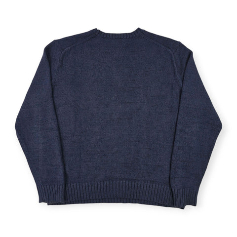 Polo Ralph Lauren Bear Knitted Jumper Blue Men's Large