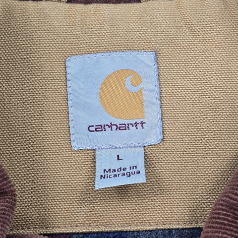 Carhartt Detroit Workwear Blanket Lined Jacket Brown Men's Large