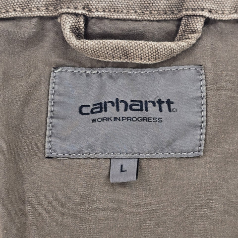 Carhartt WIP Dyed Arbor Utility Vest Gilet Jacket Brown Men's Large