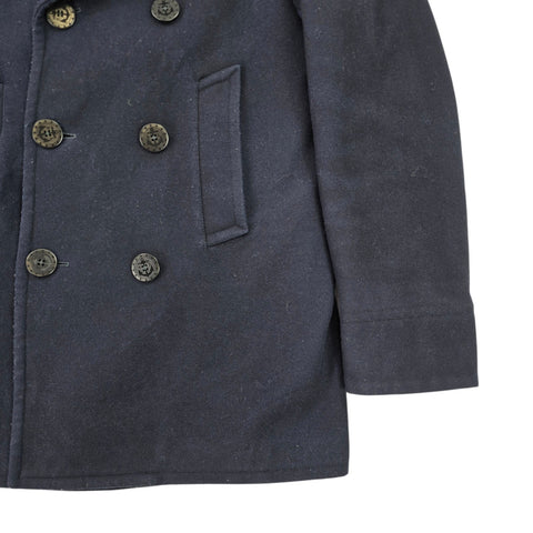 Polo Ralph Lauren Naval Double Breasted Peacoat Navy Blue Men's 40R