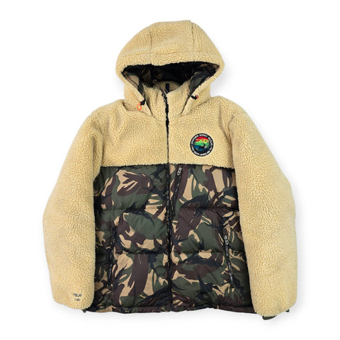 Polo Ralph Lauren Sportsmen Sherpa Camo Down Puffer Jacket Men's XXL